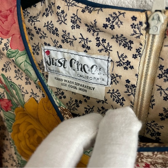 Vintage Just Choon California Prairie Mixed Print Floral Boho Cottagecore Dress - Picture 3 of 16